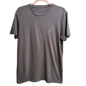 ALL SAINTS Men’s Tshirt Size Medium Cooper SS Crewneck, Grey